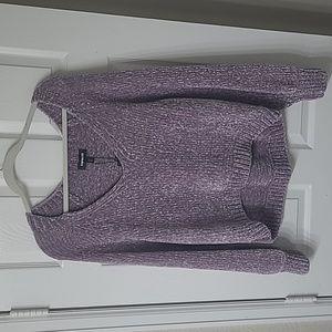 BNWT Express V Neck Oversized Chenille Sweater